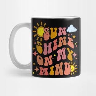 Sunshine On My Mind Pastel Retro Summer Women Mug